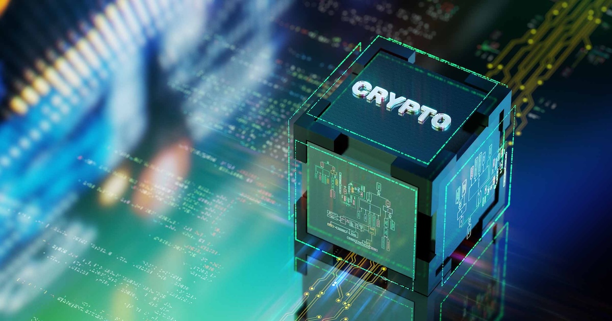 Digital representation of a cryptocurrency box
